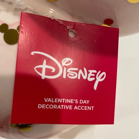 Kohl's 2025 Disney's Ceramic Mickey Mouse Head NWT Pink Swirl Marble Table Decor - Picture 10 of 10